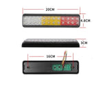 24 LED Tri-Colour Tail Lights Stop Reverse Turning Indicator | 10V - 30V