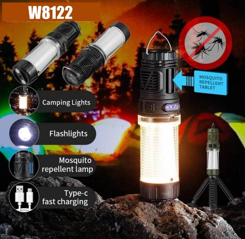 3in1 LED Mosquito Repellent Camping Light W/Mosquito Tablets & Tripod