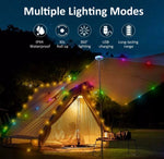 2-in-1 Stowable 10M String Light + Tent Lights