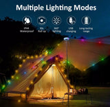 2-in-1 Stowable 10M String Light + Tent Lights