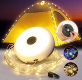 2-in-1 Stowable 10M String Light + Tent Lights