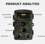 Trail Hunting Camera 36MP 1080P Wildlife Game Night Vision