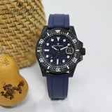 Neptune Carbon Fiber Watch Navy Blue Dial/ Blue Strap 40mm