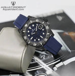 Neptune Carbon Fiber Watch Navy Blue Dial/ Blue Strap 40mm