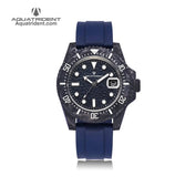 Neptune Carbon Fiber Watch Navy Blue Dial/ Blue Strap 40mm