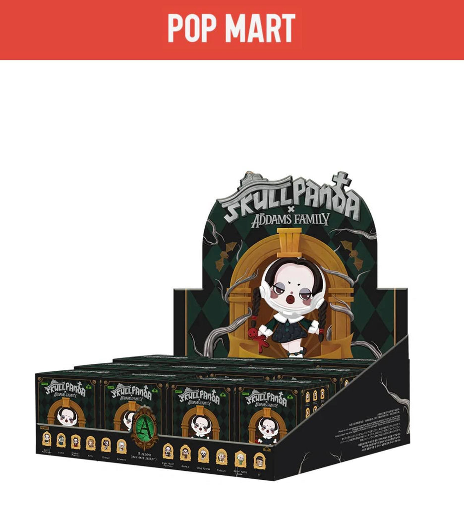 SKULLPANDA x The Addams Family Quiet Wednesday Pin Badge Blind Box