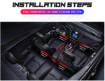 4Pcs USB LED Atmosphere Starlight Car Seat Bottom RGB Interior Lamp | A12